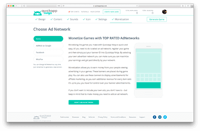 QuickAppNinja: Create Android Games without any Coding for free!